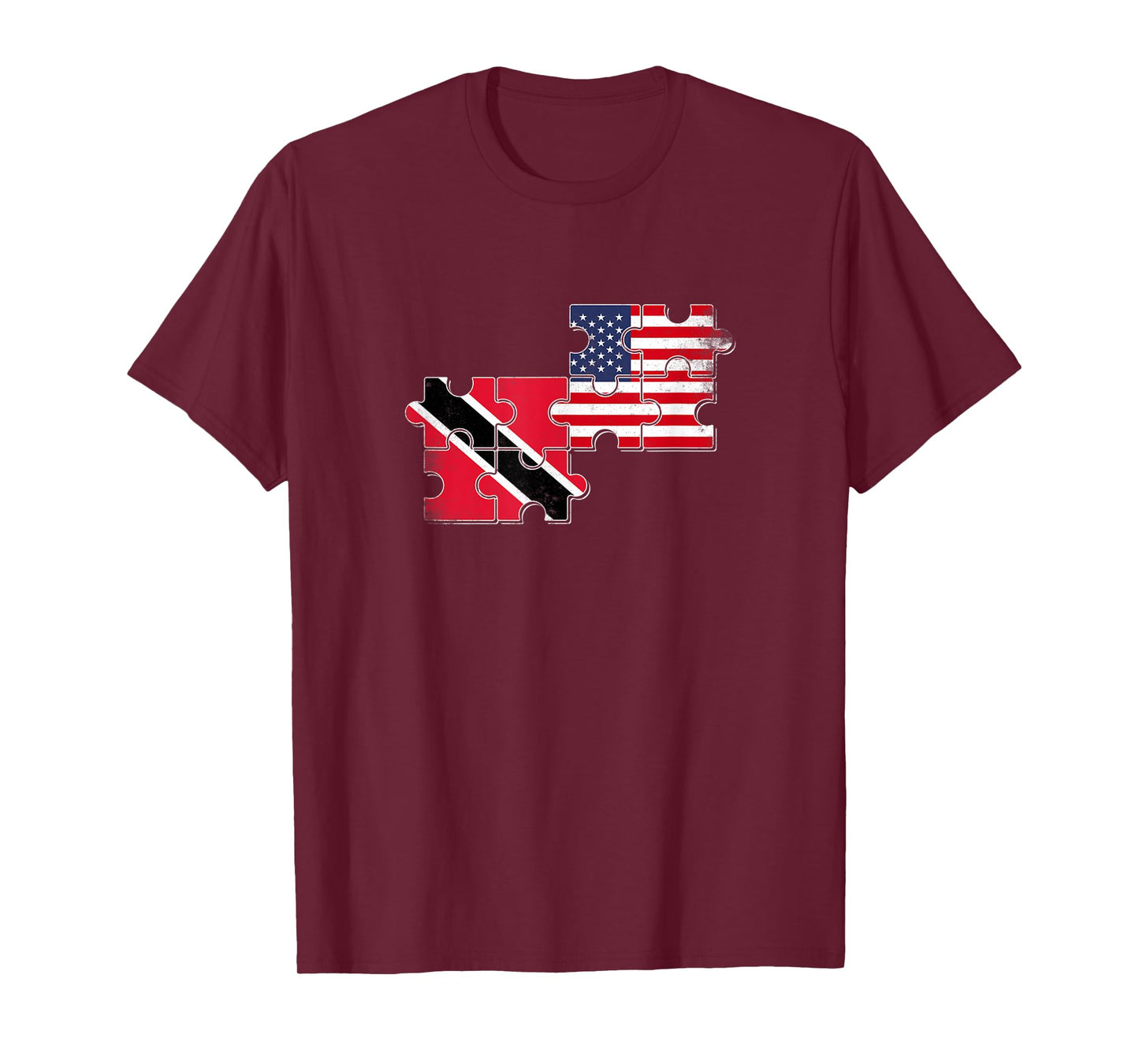 Trinidad & Tobago USA Trinidadian American Flag T-Shirt for Women Kids Men