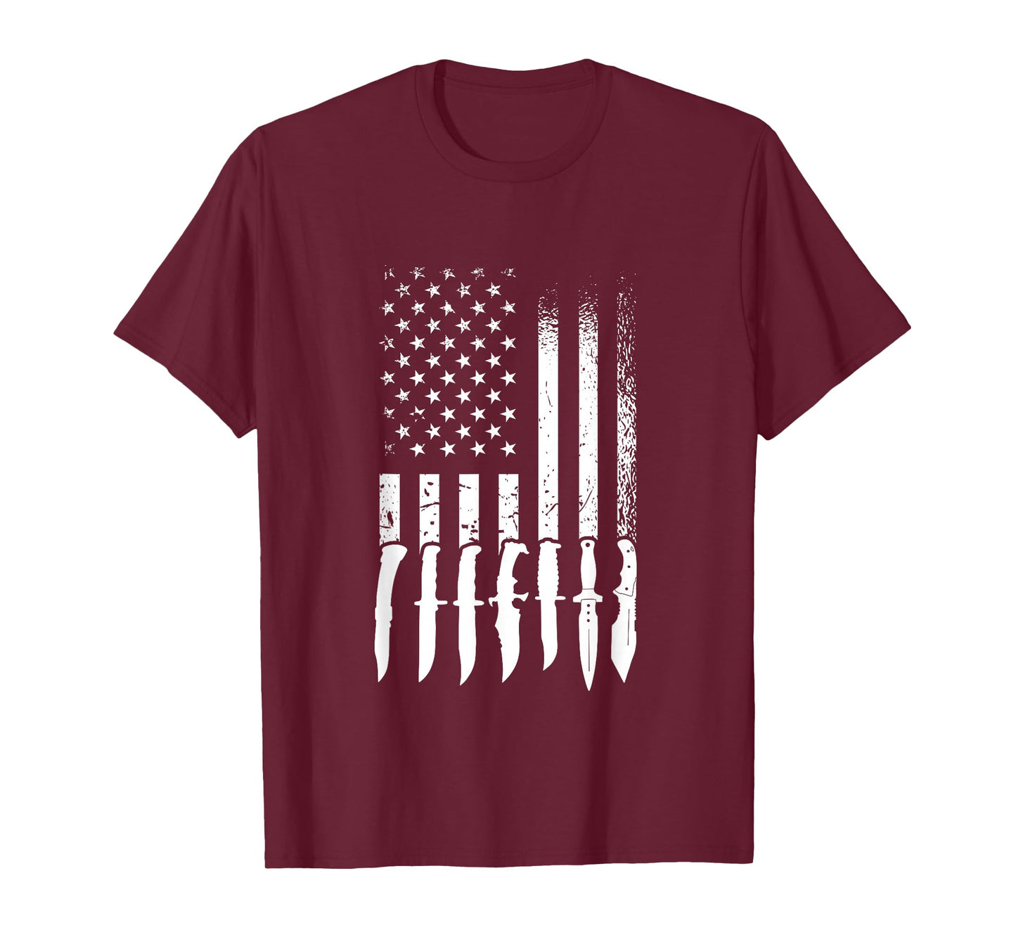 US Flag Knife Enthusiast, Knife Collection T-Shirt