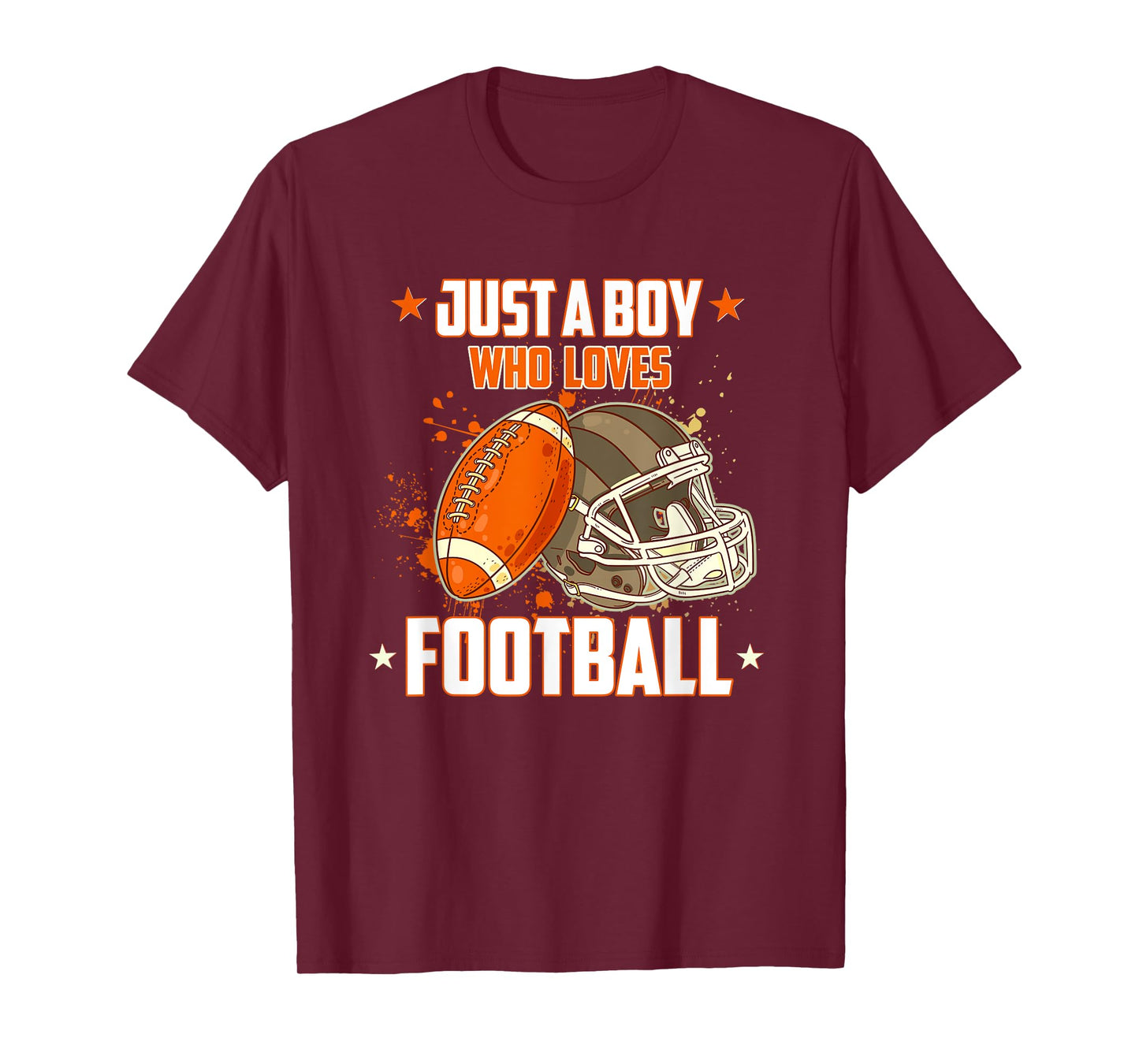 American Football Helmet Just A Boy Who Loves Football T-Shirt