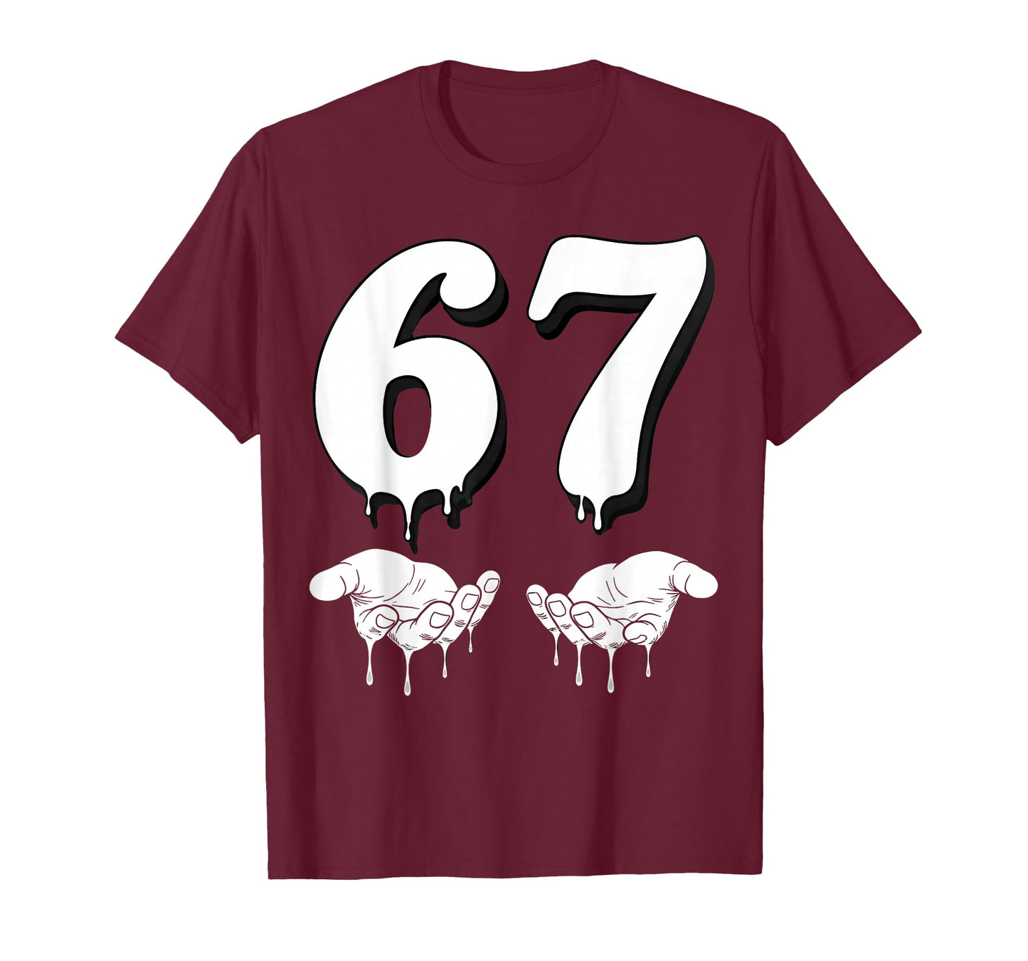Cool Six Seven 6 7 Meme Gen Alpha Slang Costume Matching T-Shirt