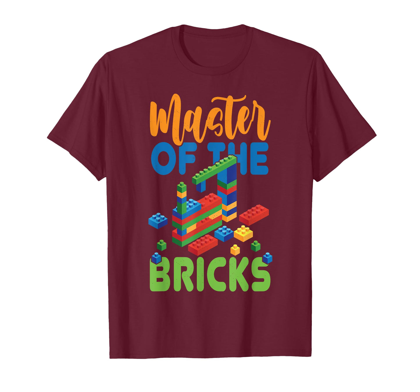 Master Builder Brick Building Blocks Master Of The Bricks T-Shirt