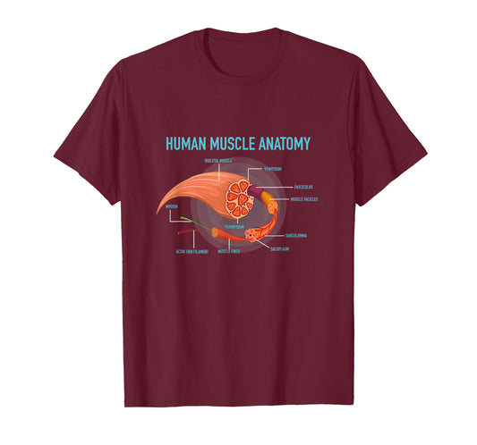 Anatomy of Human Muscle for Medic T-Shirt