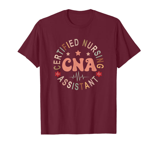 Certified Nurse Assistant Appreciation CNA Apparel Unisex-Adults Nursing Assistant T-Shirt, Black, Small, Short Sleeve, T-Shirt, All Seasons