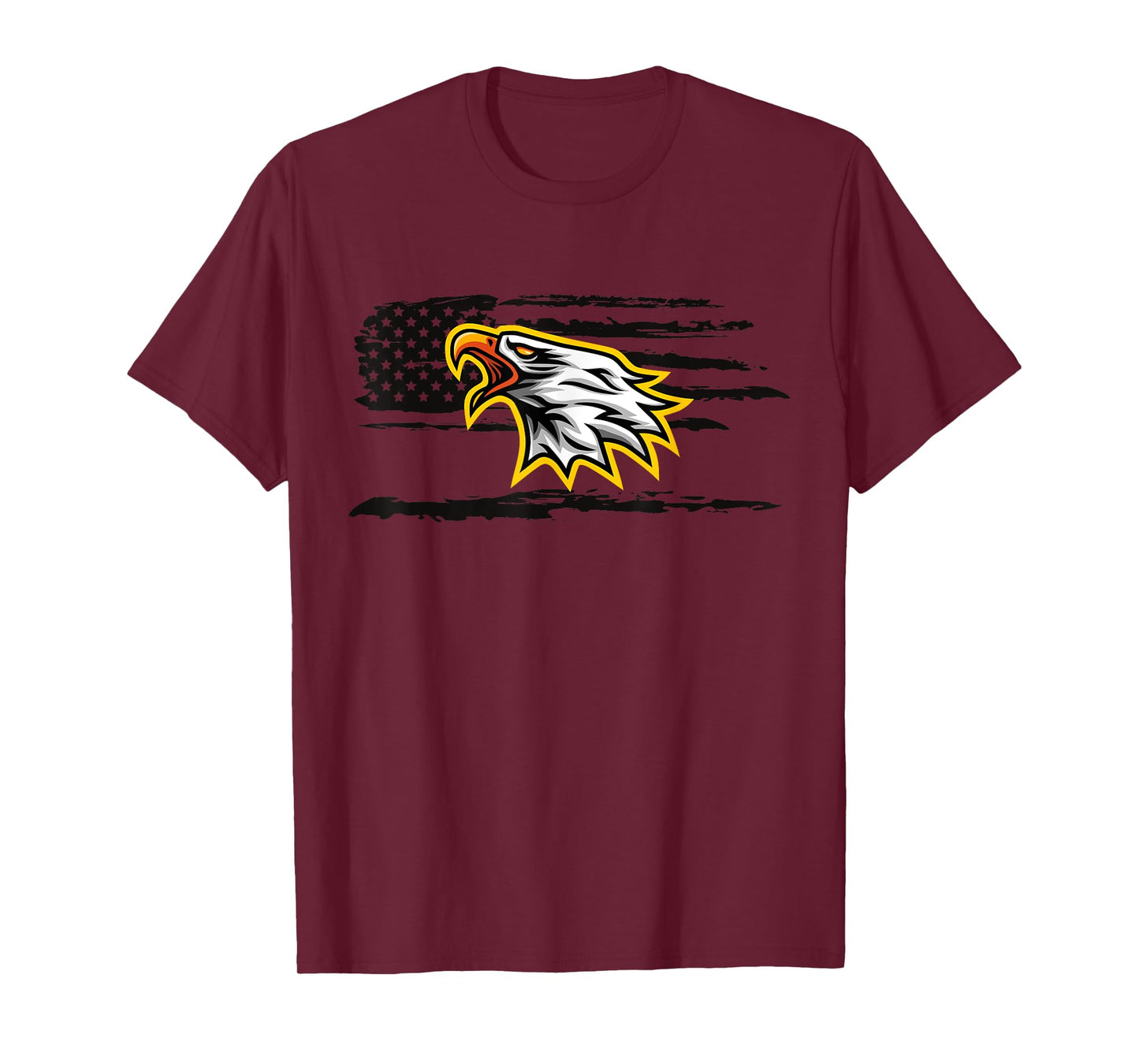 USA FLAG WITH SCREAMING EAGLE T-Shirt