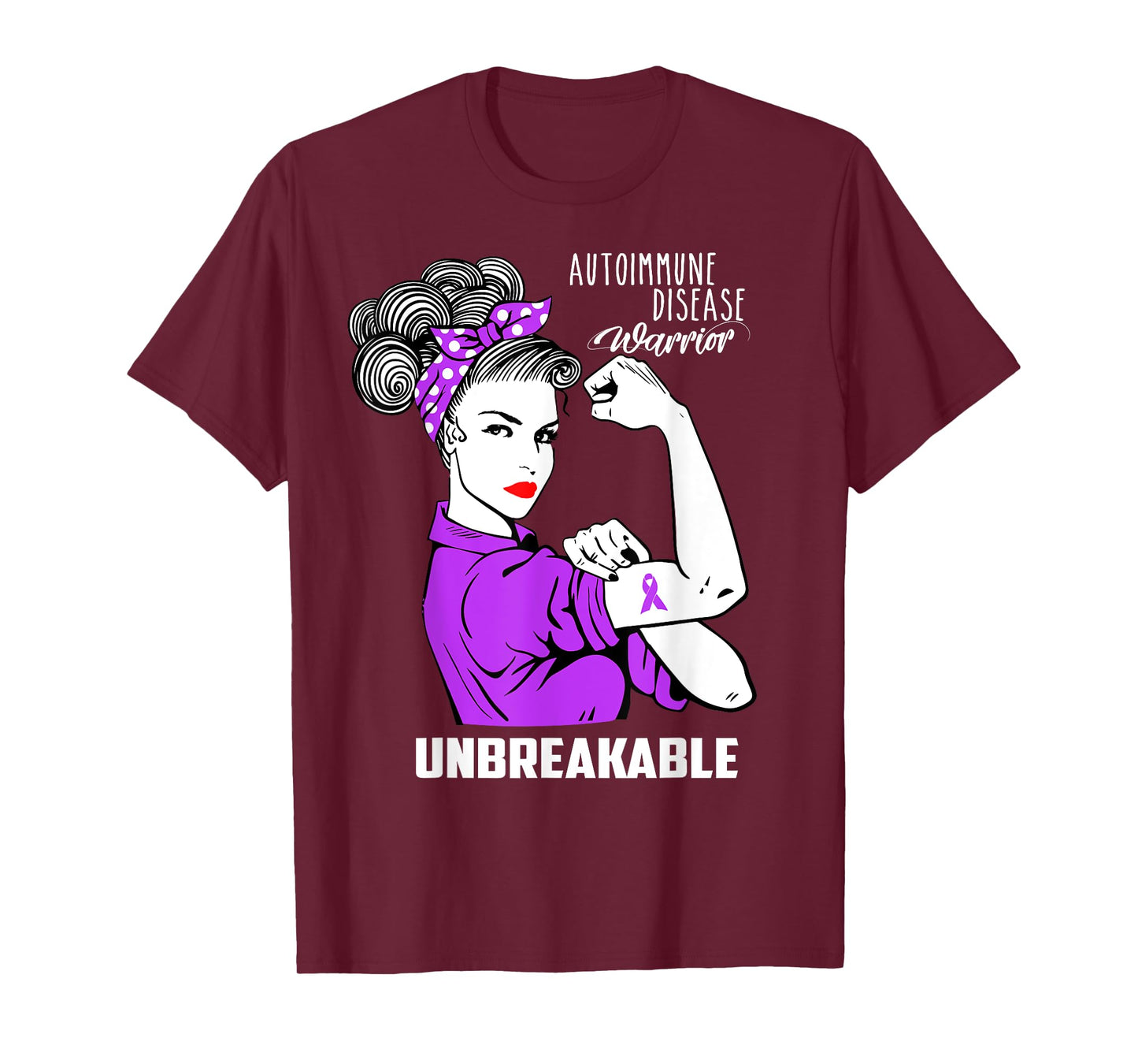 Autoimmune Disease Warrior Unbreakable Shirt Awareness Gift T-Shirt
