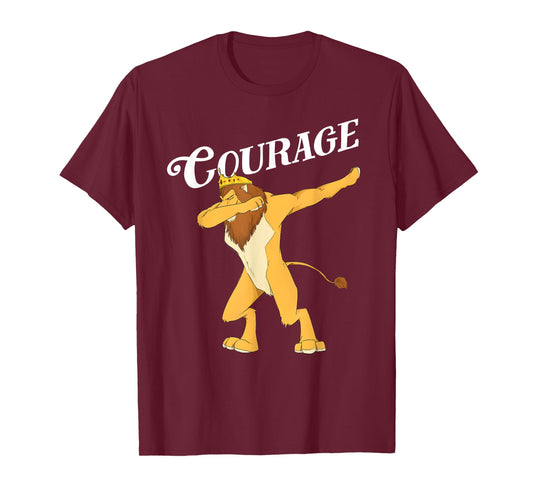 Fun Oz Cowardly Dabbing Lion Courage Shirt Art-Wizard of Oz T-Shirt