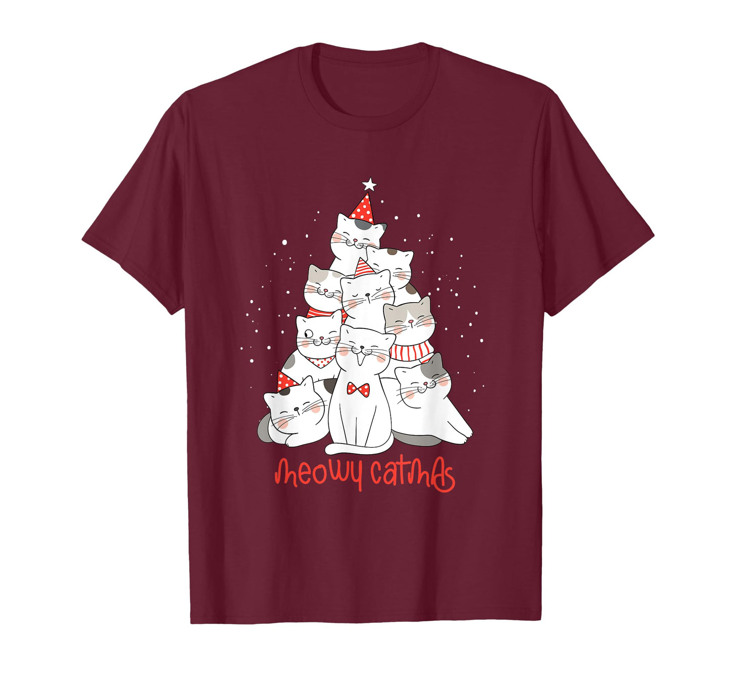 Cat Kitten meowy catmas Xmas Santa Claus Christmas Cats T-Shirt