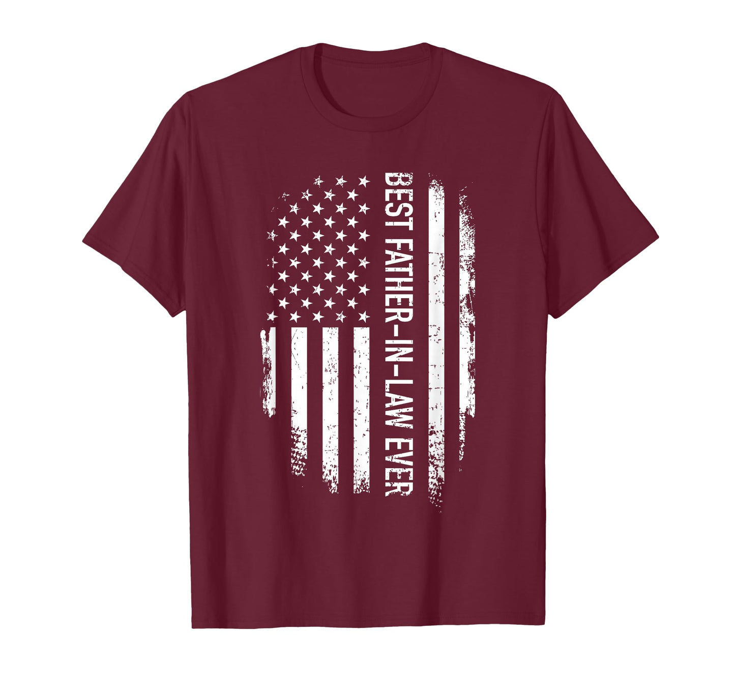 Best Father-in-Law Ever US American Vintage Flag T-Shirt