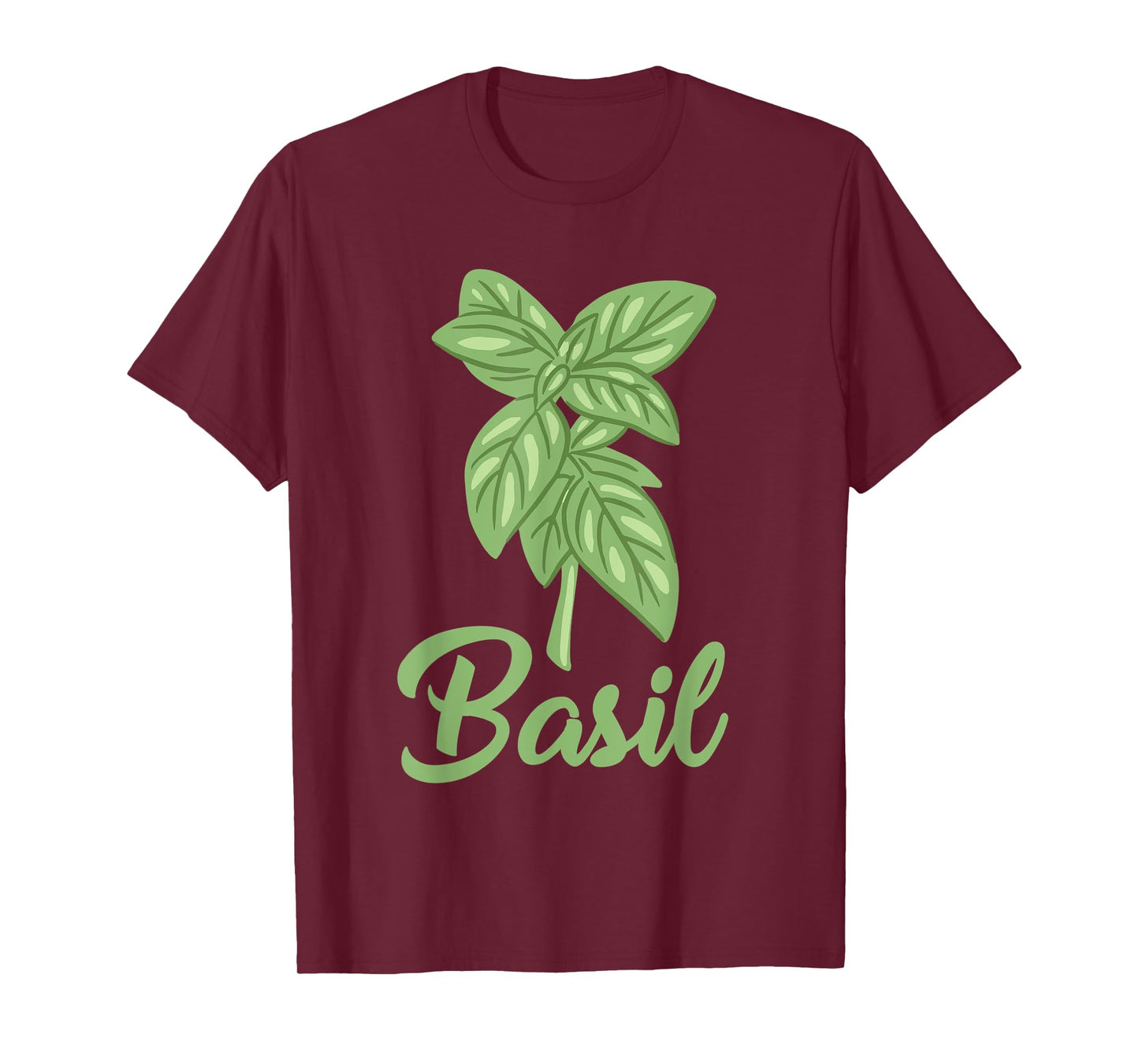 Basil Apparel Gardening Herbs Lover Basil Leaf T-Shirt