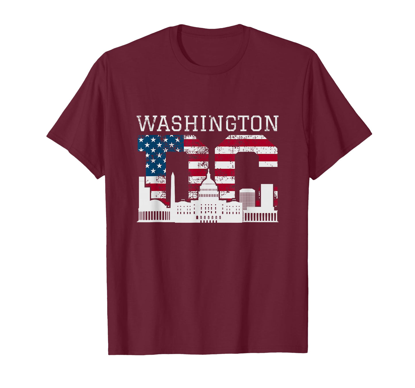 Washington DC Capitol Hill USA Flag Souvenir T-Shirt T-Shirt