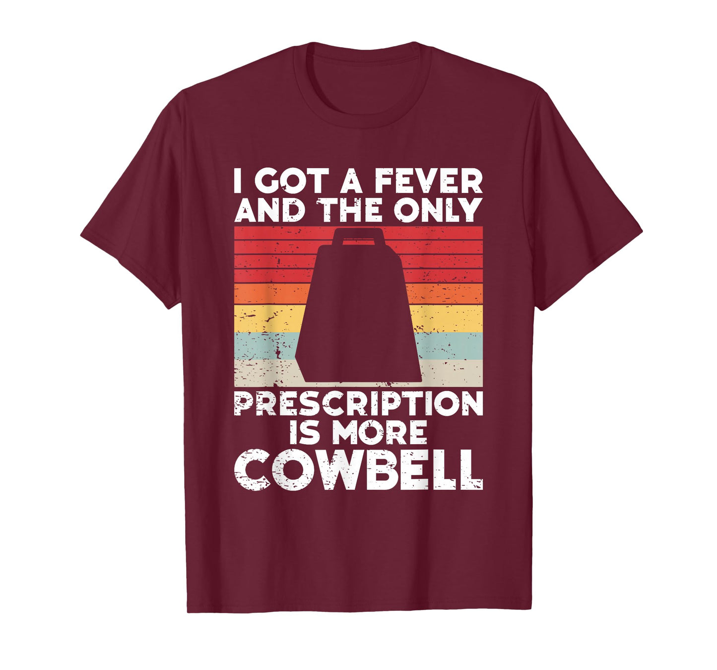 Cow Bell More Cowbell Vintage Funny Drummer Cowbell Funny T-Shirt