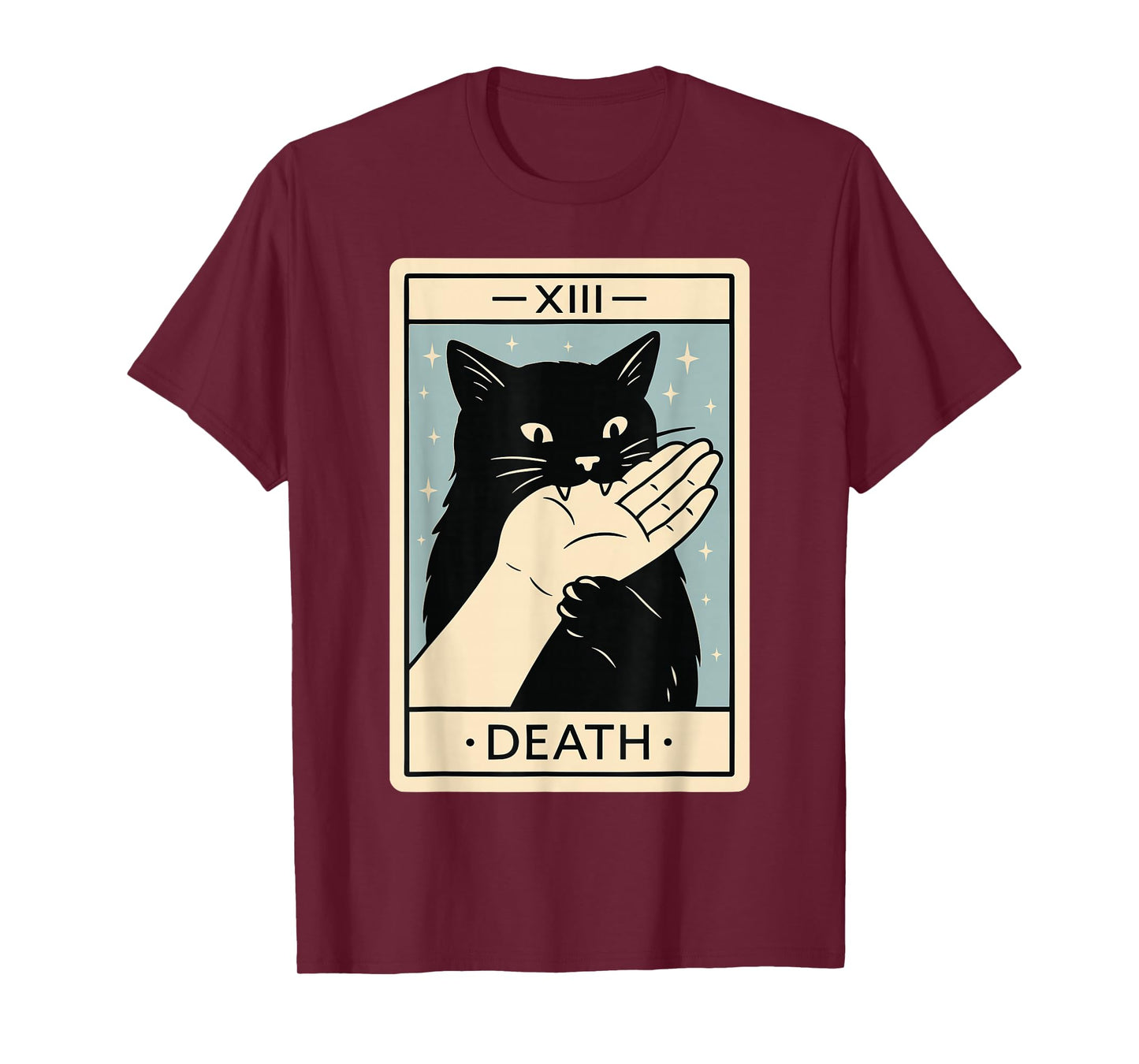 Black Cat Tarot Card Shirt, Funny Witchy Halloween Meme T-Shirt