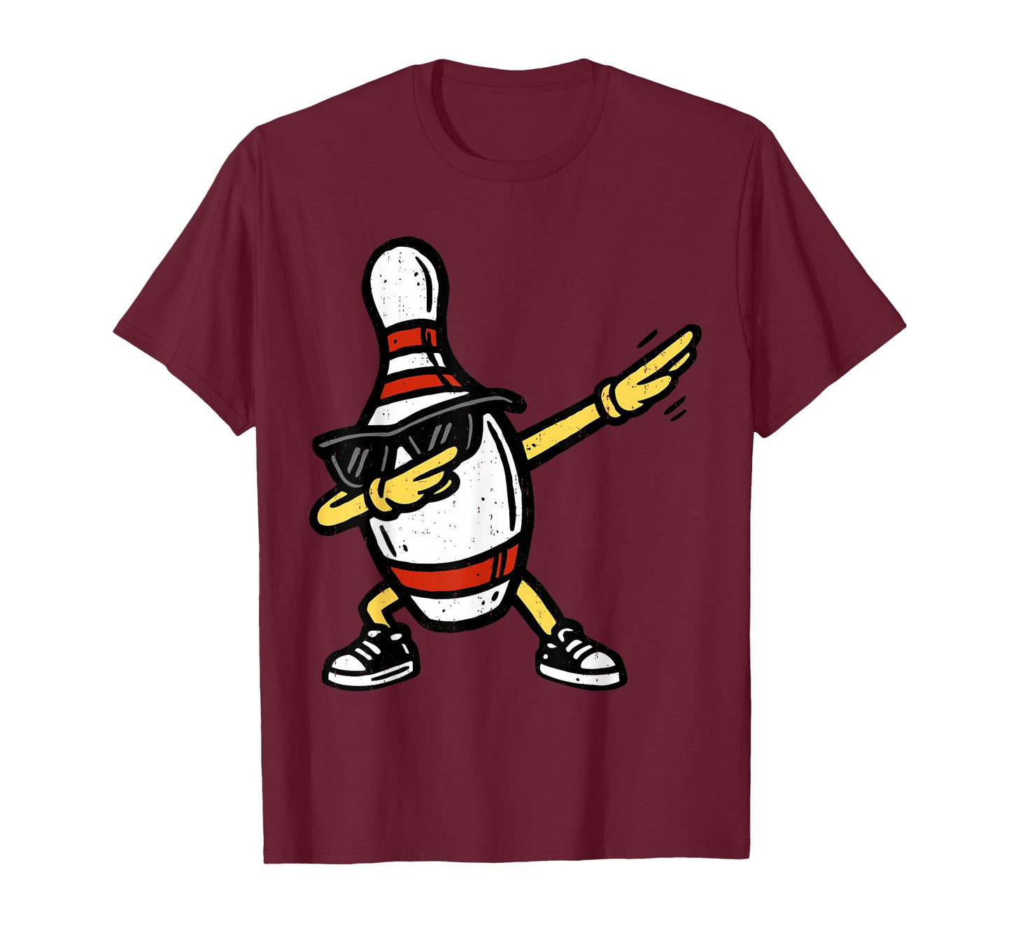Dabbing Bowling Pin Funny Sport Player Dab Dance T-Shirt