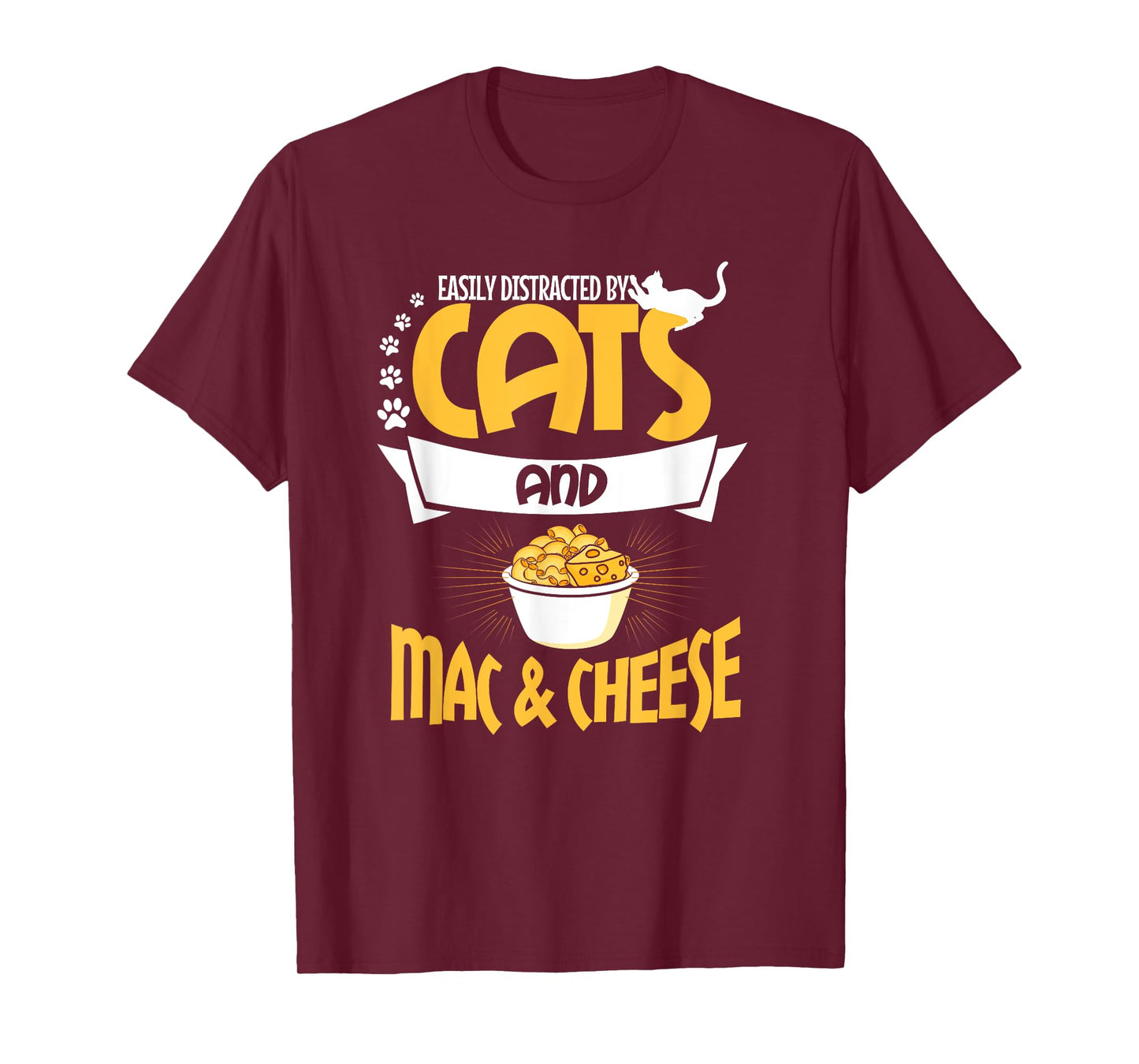 Mac & Cheese Shirt Funny Cat Lover Macaroni and Cheese T-Shirt for Men Women Girls Kids