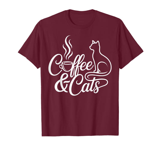 Coffee and Cats Cat T-Shirt