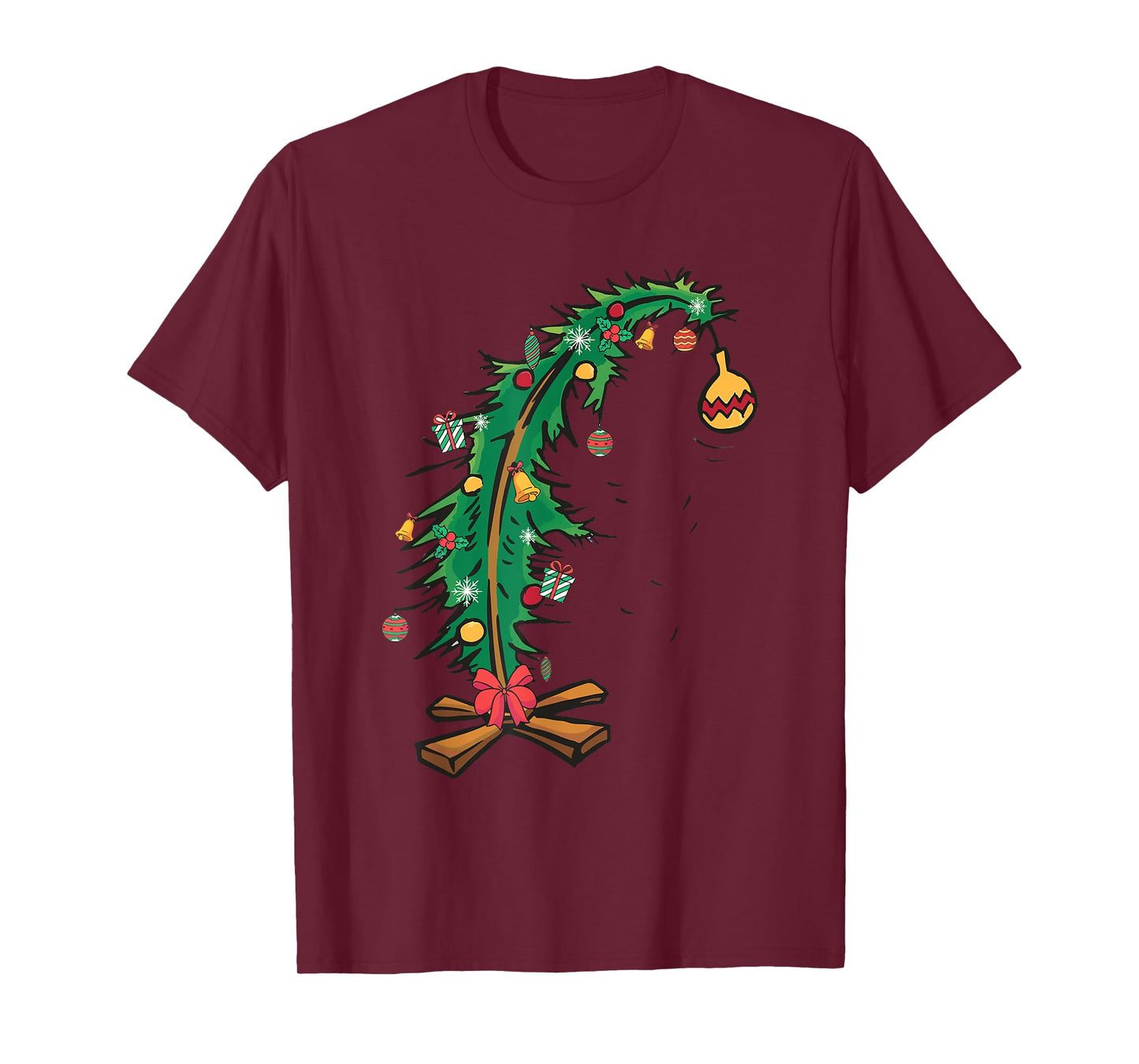 Christmas Tree With Led Light Pine Tree Xmas Light Camping T-Shirt