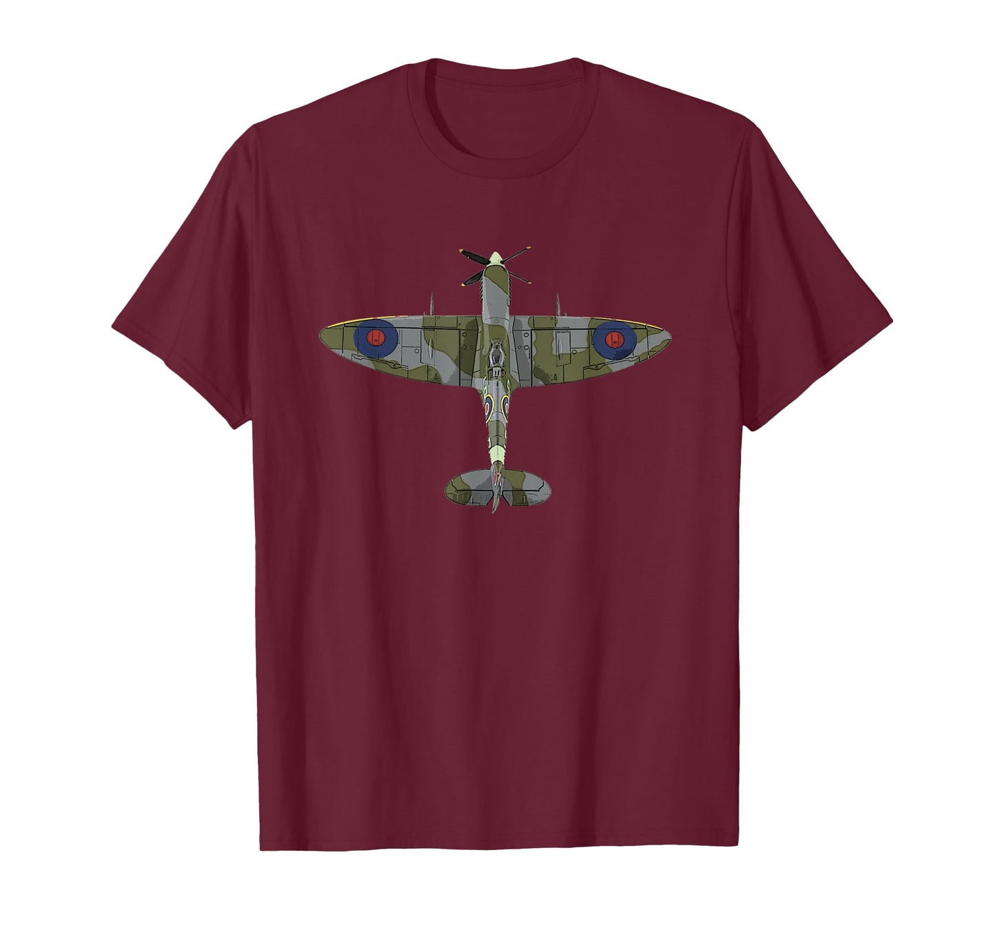 Cool T-Shirt - Spitfire Iconic British Airplane Tee T-Shirt