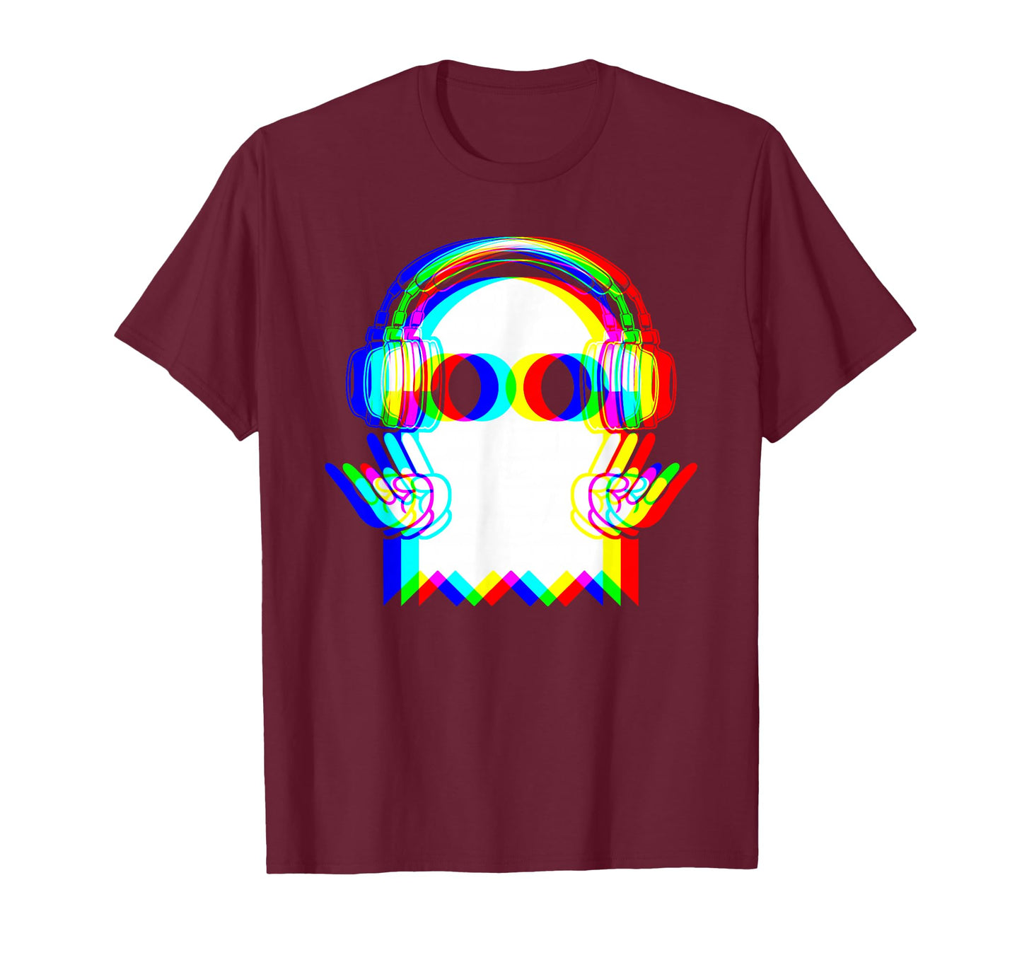 Ghost Trippy Vaporwave Halloween Techno Rave EDM Music Party T-Shirt