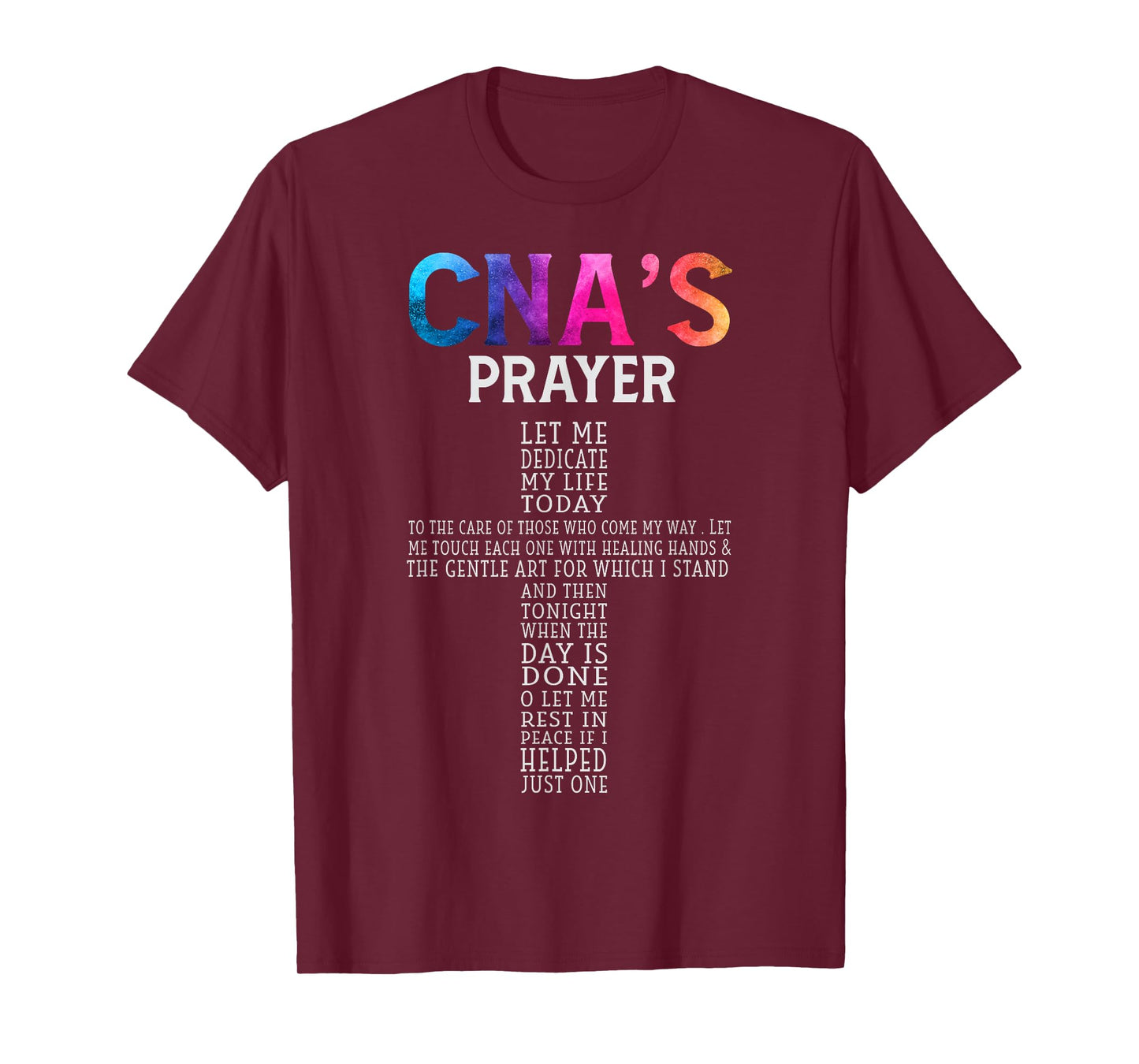 CNA Certified Nursing Assistant Gifts CNA Humor T-Shirt Women's Black Short Sleeve Crew Neck T-Shirt Small
