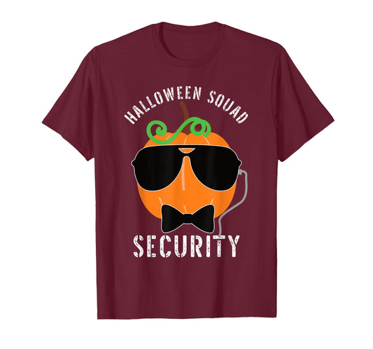 'Halloween Squad Security' Funny Halloween Body Guard T-Shirt