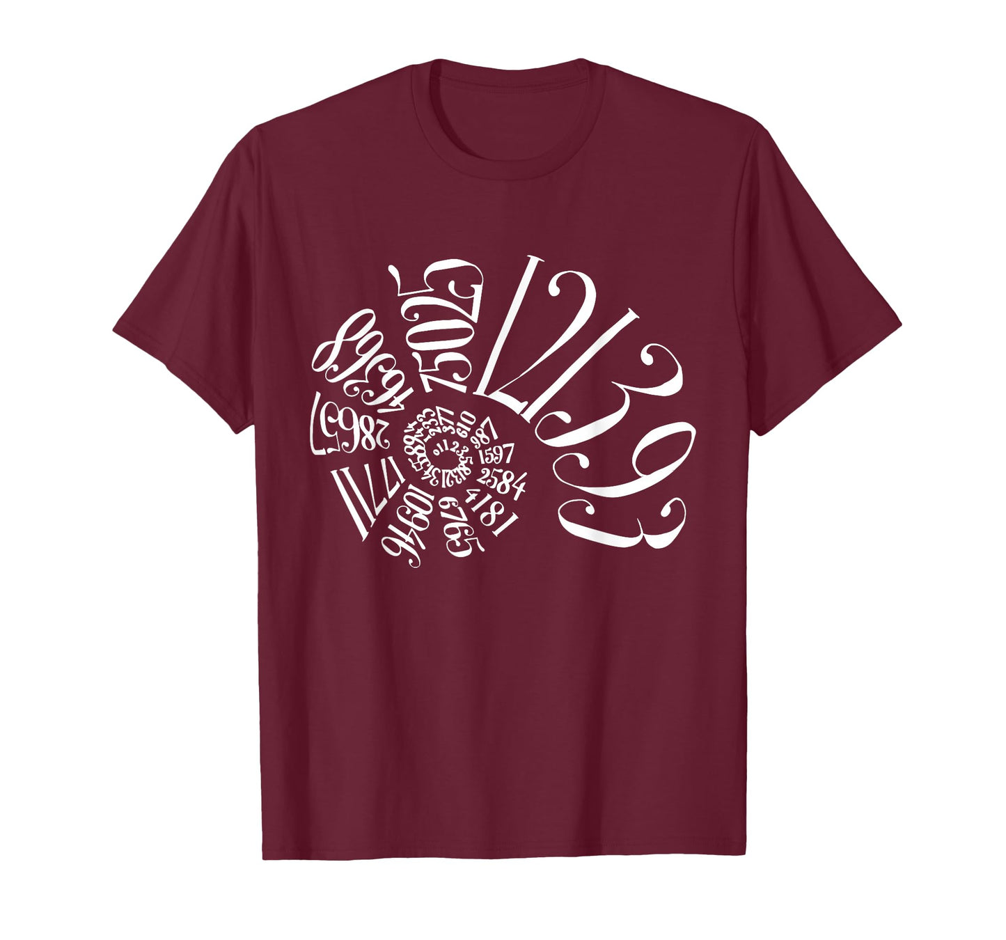 Fibonacci Sequence Spiral T-Shirt