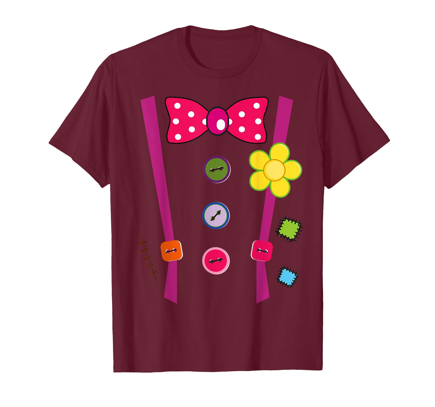 Halloween Clown T-Shirt DIY Costume Fun For Man Woman & Kids T-Shirt
