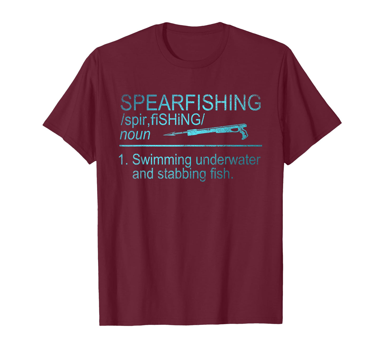 Spear Fishing Definition Funny Gift Spear Fishing T-Shirt