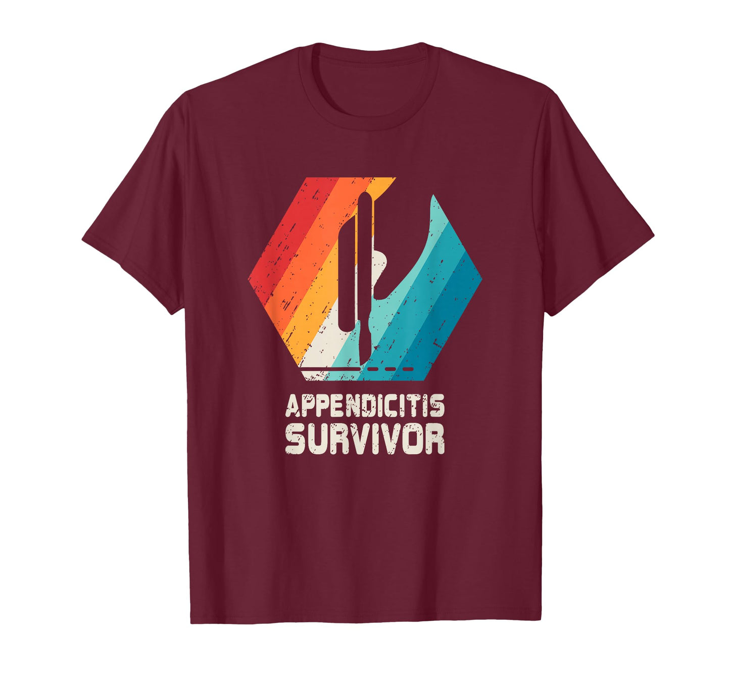 Appendix Surgery T Shirt Removal Appendicitis Retro Gift T-Shirt