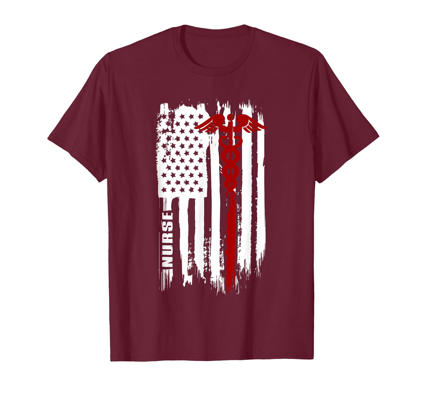 American Flag Nurse | USA Nurses Gift T-Shirt