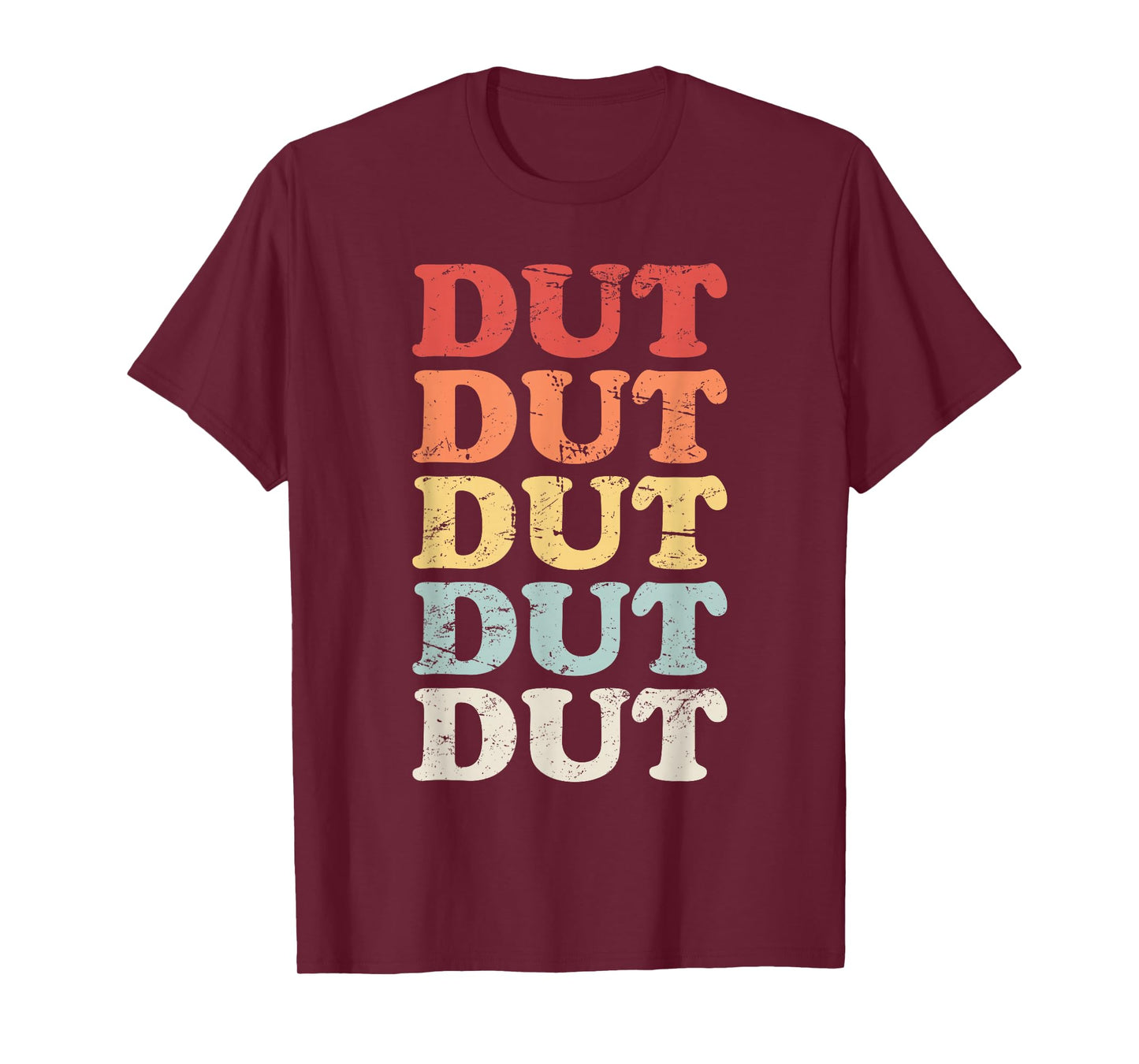 Retro "DUT" Marching Band Percussion T-Shirt T-Shirt