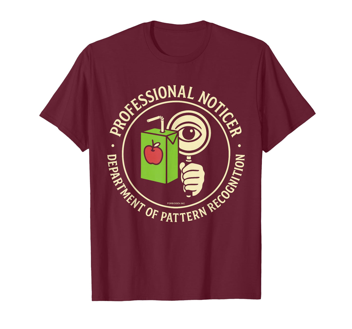 Retro Professional Noticer Department of Pattern Recognition T-Shirt