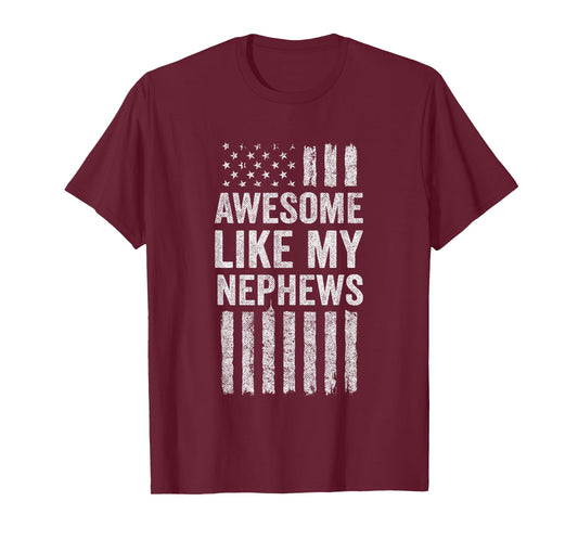 Funny Uncle Aunt - Awesome Like My Nephews T-Shirt