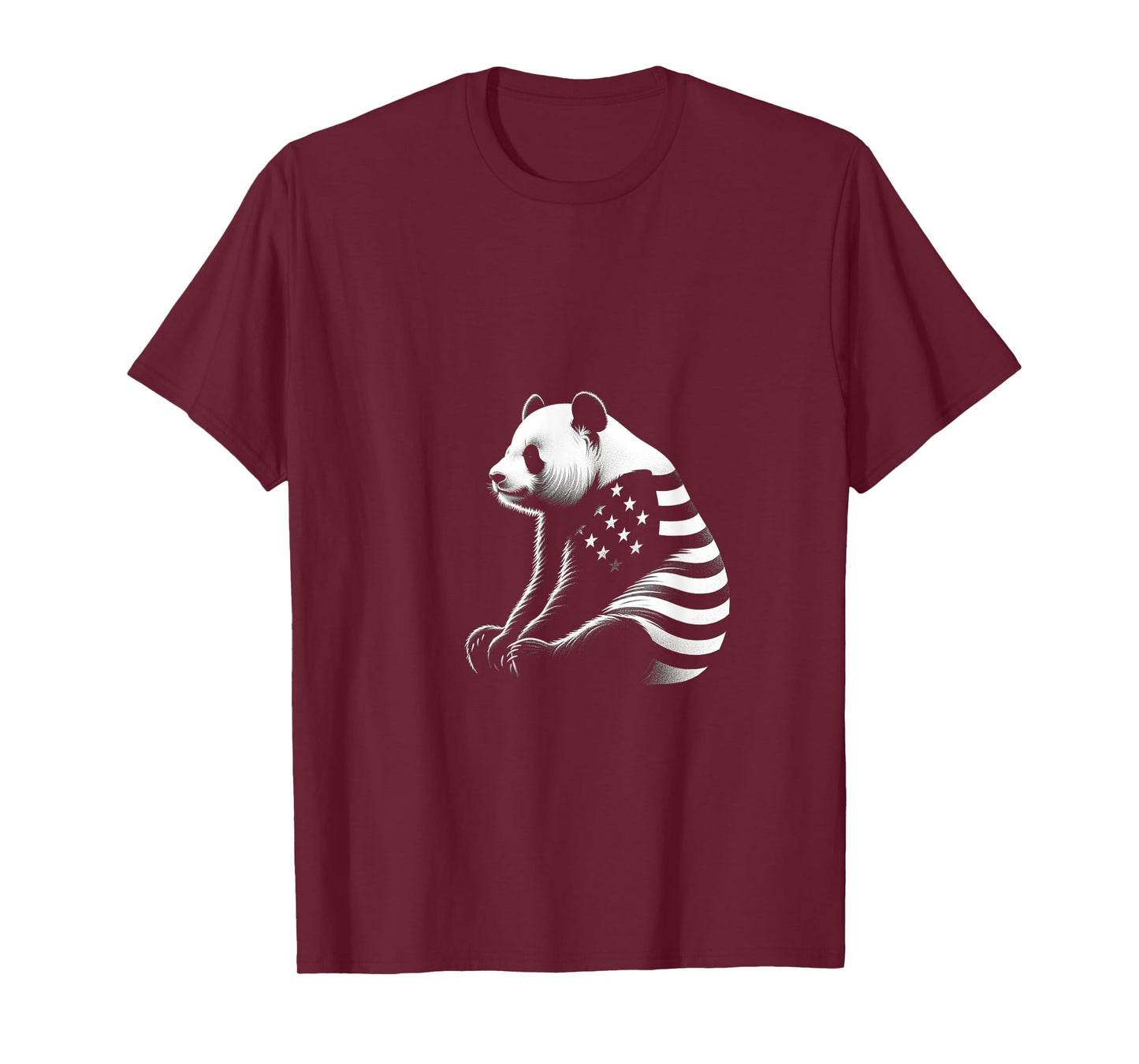Panda American Flag USA Flag T-Shirt for Women Men