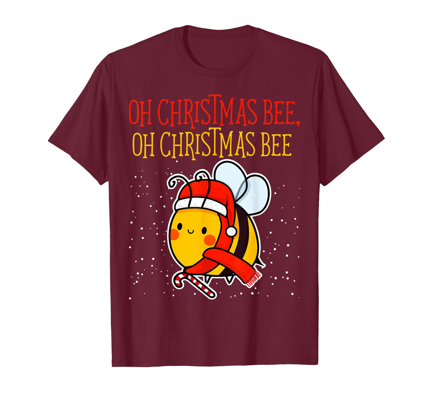 Oh Christmas Bee Wrapped with Lights Funny Apparel T-Shirt