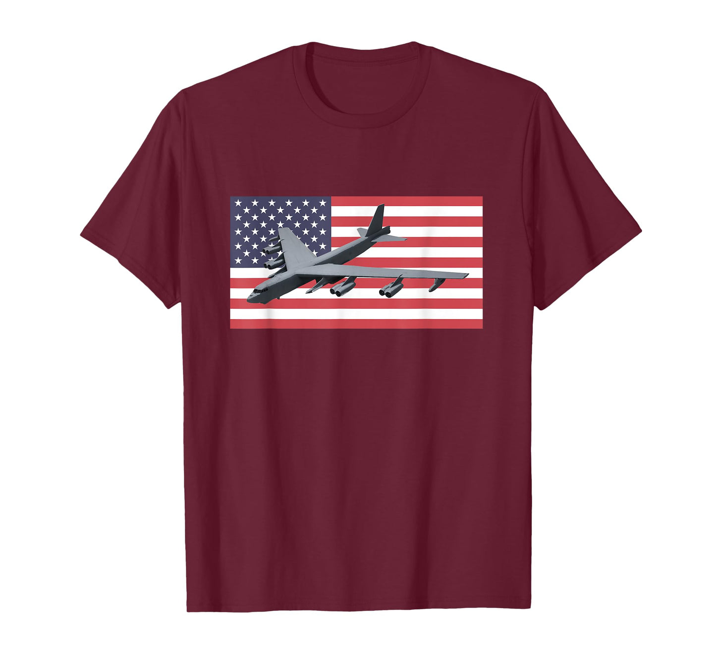 B-52 Stratofortress Bomber Tshirt US American Flag T-Shirt