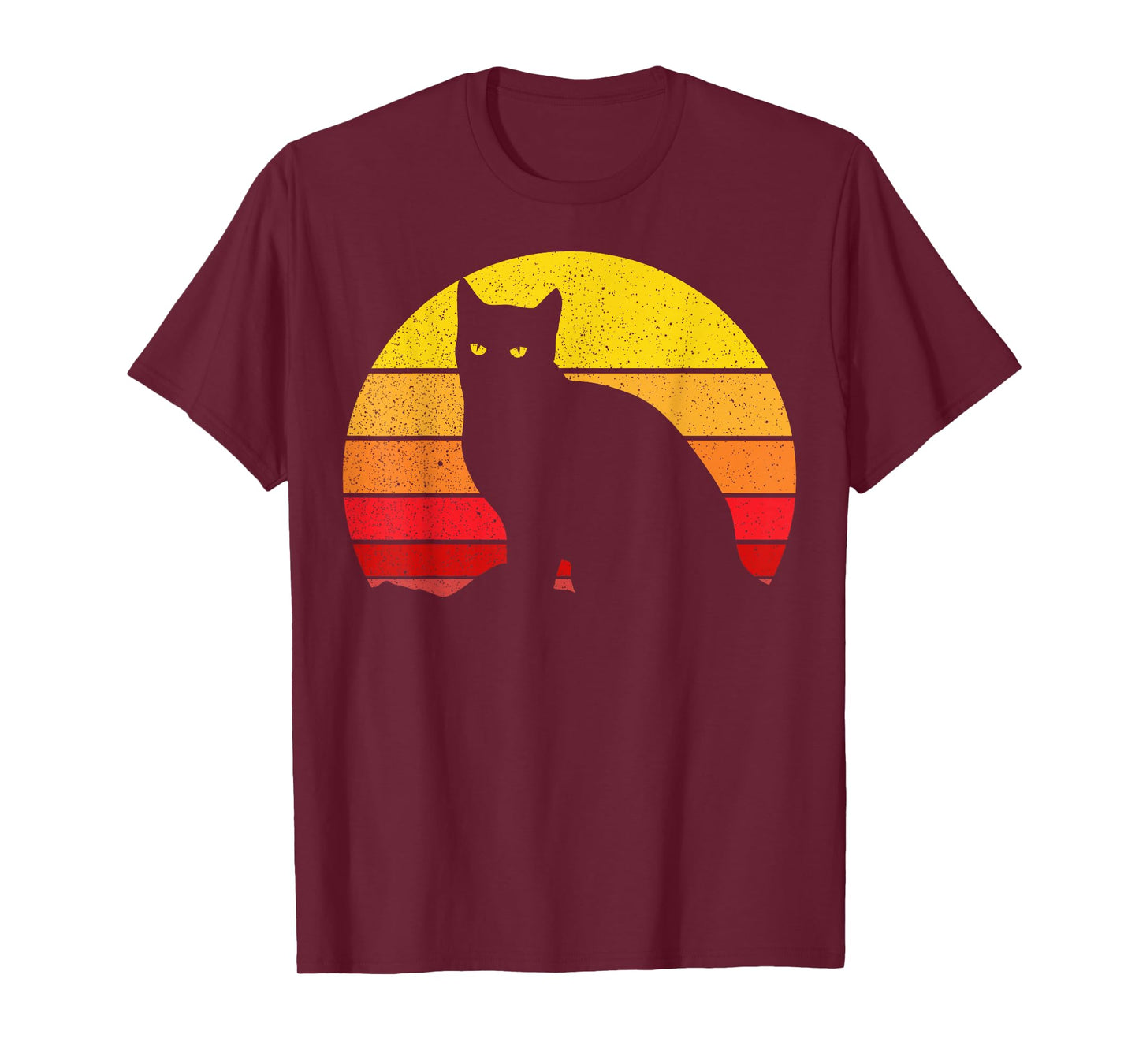 Vintage Cat Eighties Style Retro Sunset Cats T-Shirt
