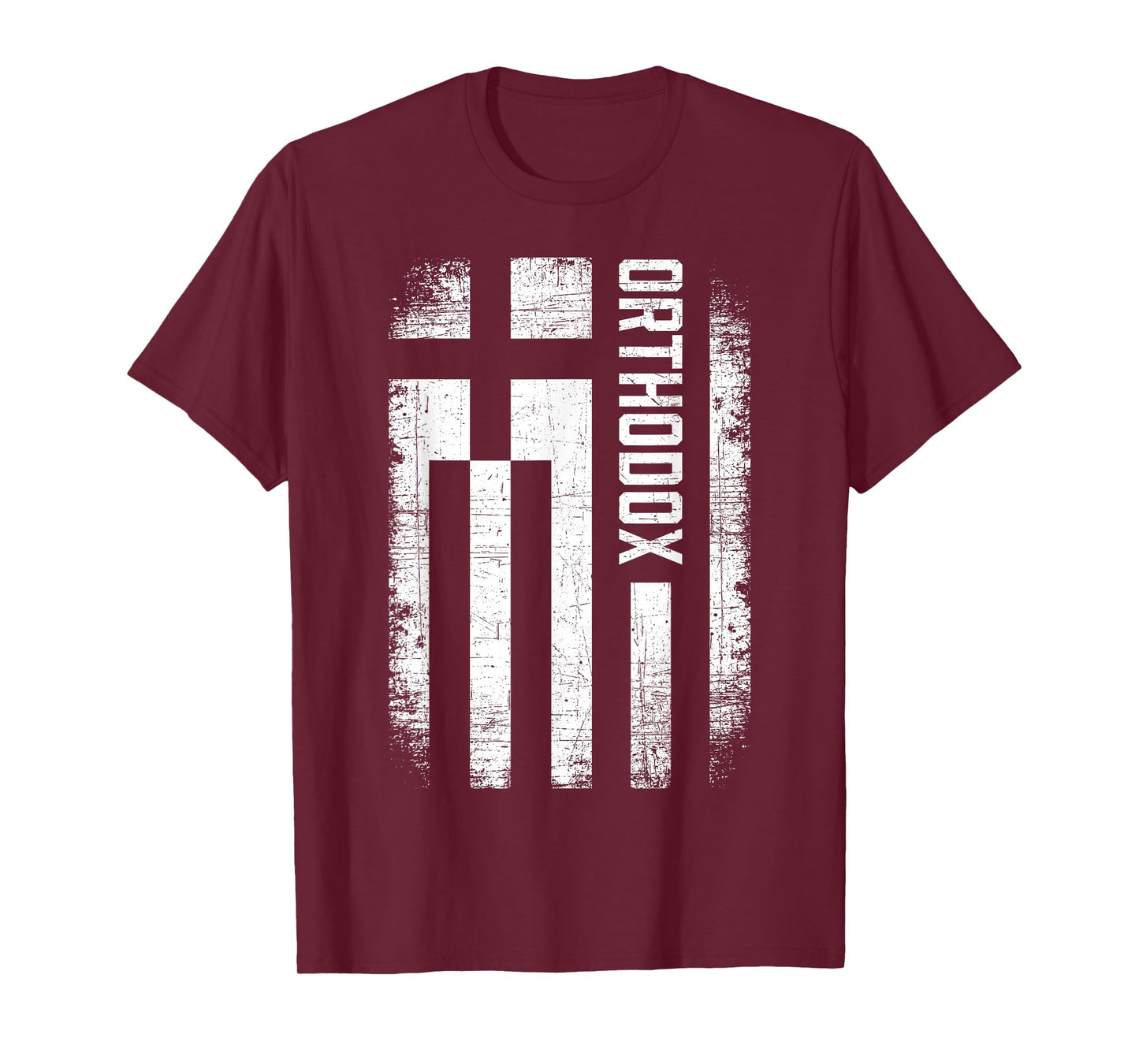 Greek Orthodox Church Retro Vintage Greece Flag Orthodox T-Shirt