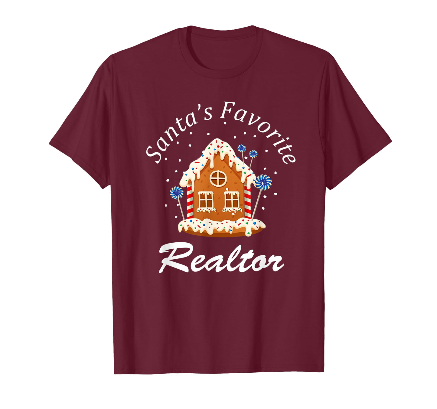 Santa’s Favorite Realtor Real Estate Agent Merry Christmas T-Shirt