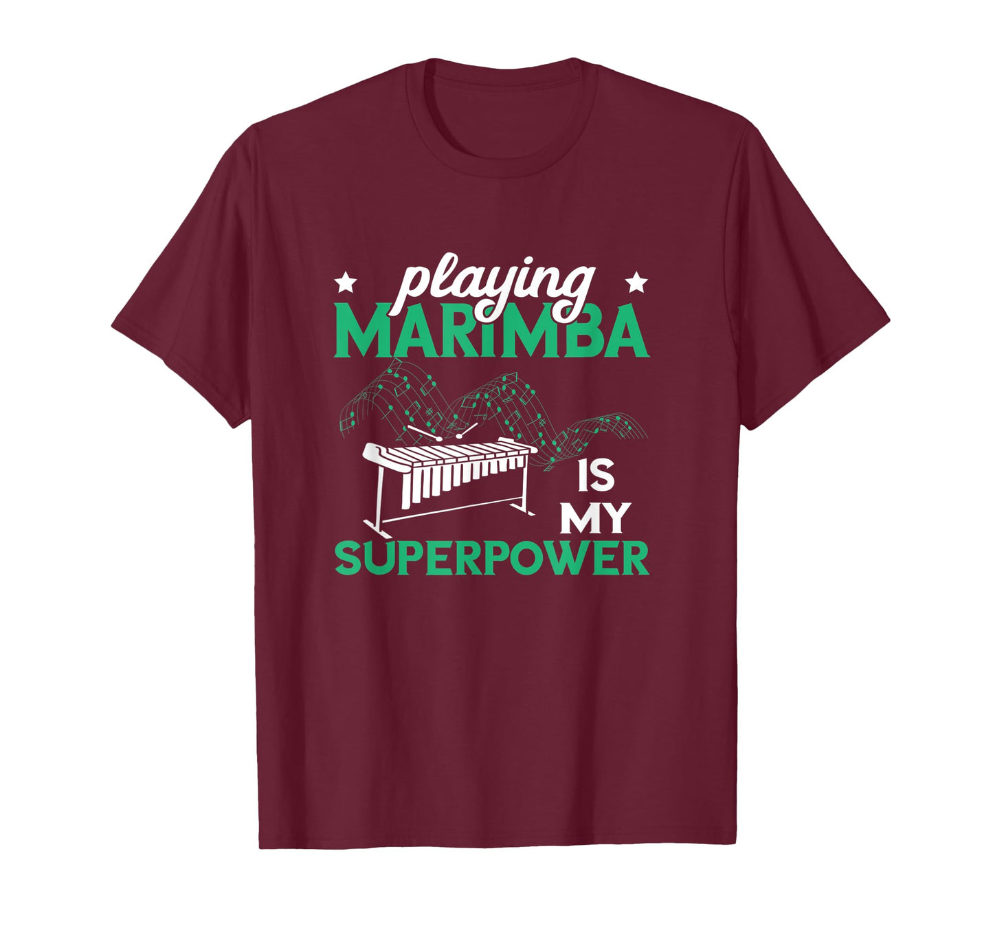 Playing Vibraphone Superpower Musician Marimba Instrument T-Shirt