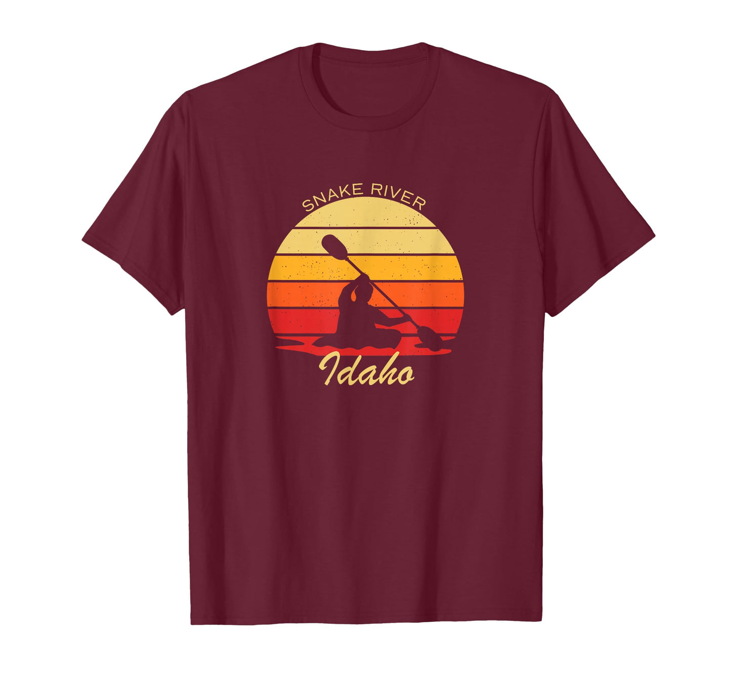 Vintage Kayak Snake River Idaho Adventure T-Shirt