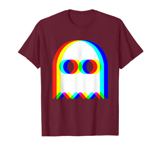 Funny Trippy Ghost Vaporwave Halloween Rave Party Funny T-Shirt