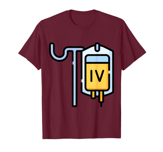 Clever Witty IV Designs Really Like IV Intravenous Drips Drip IV Dripping T-Shirt, Small, Black