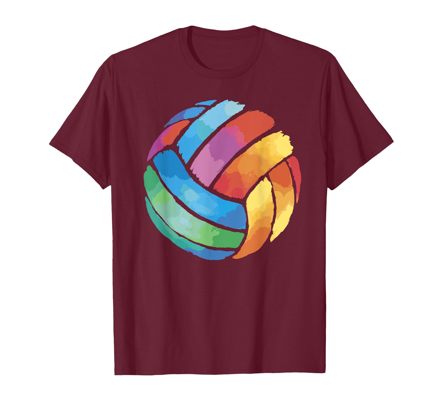 Cute Colorful Volleyball Tee - Colorsplash Volley Ball Gift T-Shirt