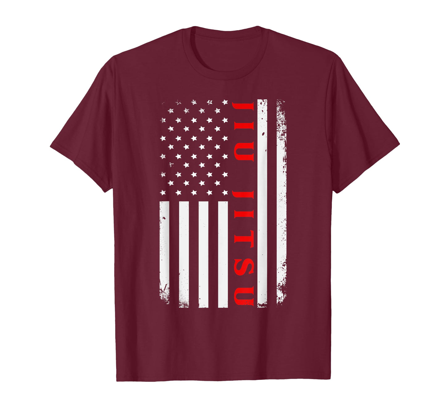 BJJ Brazilian Jiu Jitsu American Flag T-Shirt for Women Kids Men