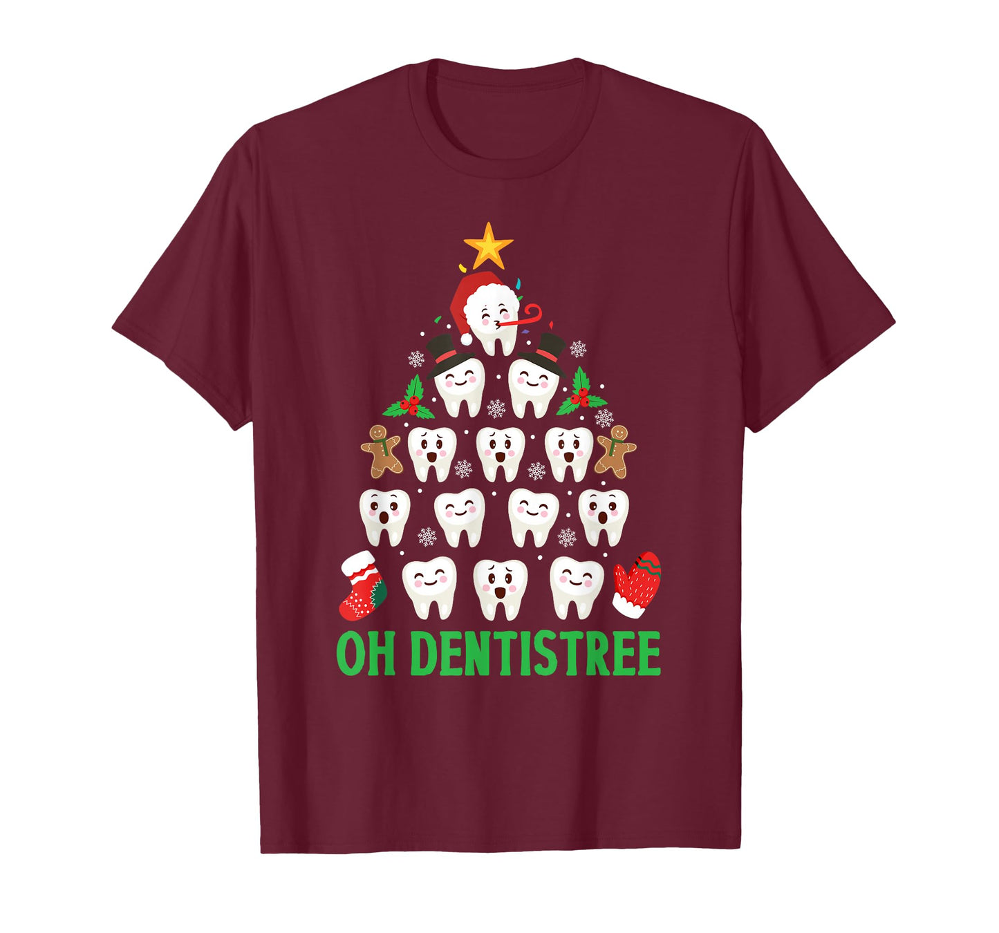 Christmas Dentist Shirt Oh Dentistree Funny Xmas Dental T-Shirt