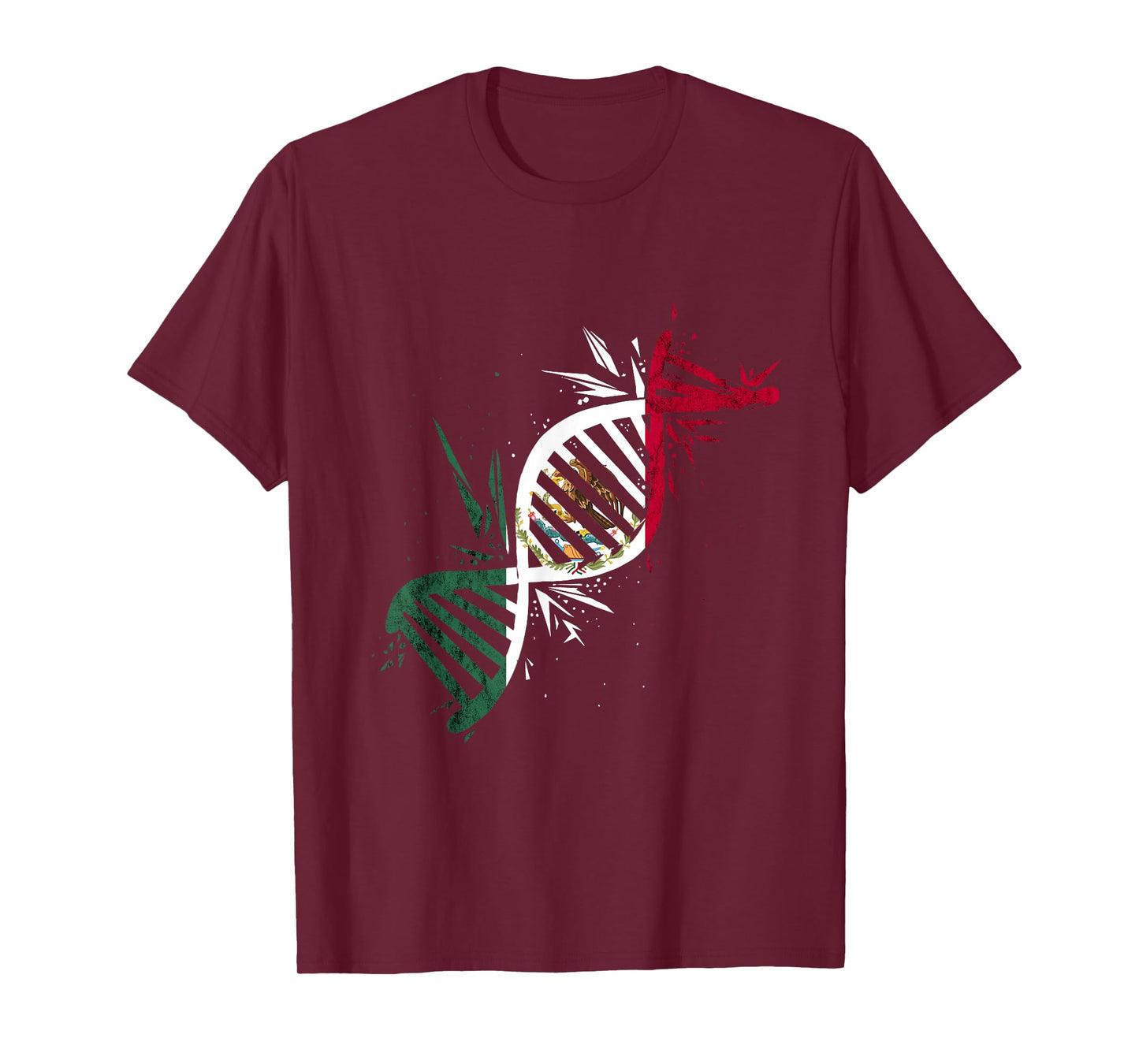 Mexico DNA Molecule Mexican Roots Mexico Flag Mexican Pride T-Shirt