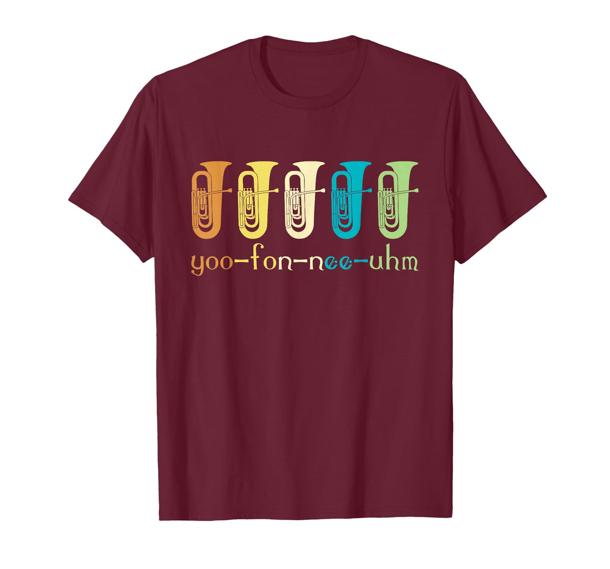 Retro Euphonium Player Euphoniumist Brass Horn Marching Band T-Shirt Small