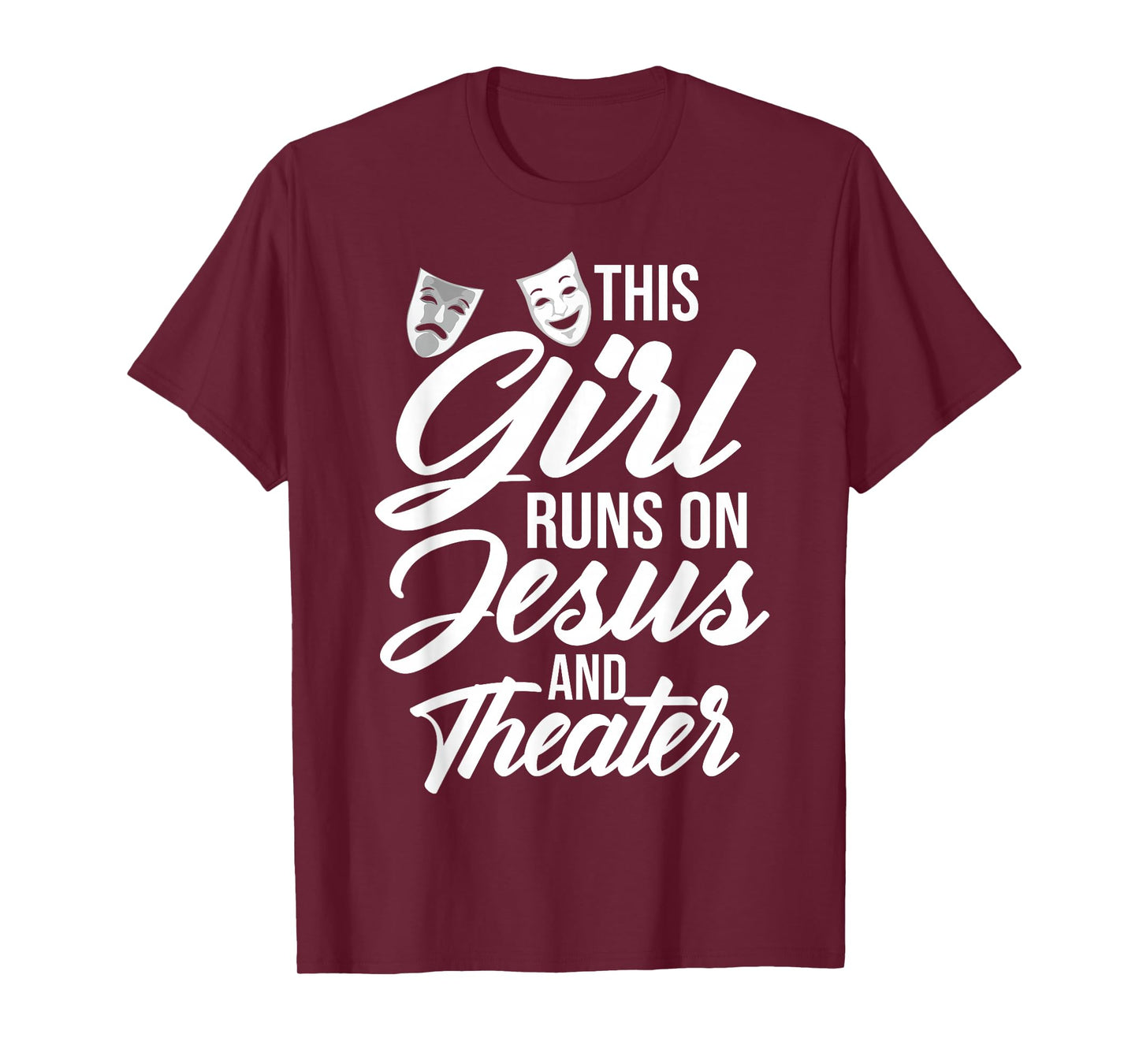 Cool Theater Art for Women Girls Musical Broadway Theater T-Shirt