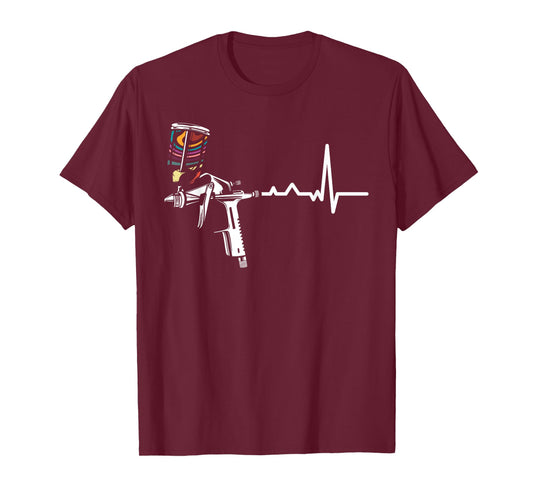 Auto Body Painter Spray Paint Gun Pulse Cool Graffiti Artist T-Shirt