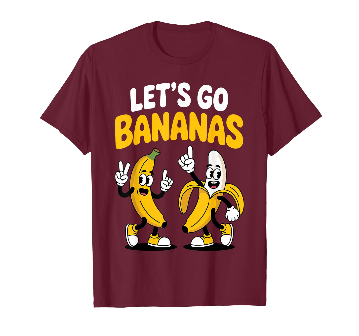 Banana Art for Men Women Kids Yellow Fruit Lovers Bananas T-Shirt